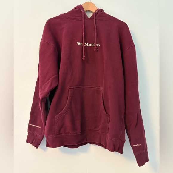 Demetrius Harmon “You Matter” Burgundy Hoodie Large - Picture 1 of 7
